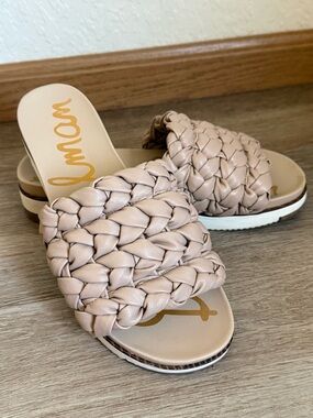 Sam Edelman Ainslie Women's Braided Slide Sandals, Size 8.5 Neutral Tan
